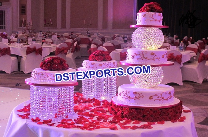 Asian Wedding Crystal Cake Stand