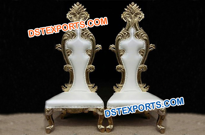 Royal carving Bride Groom Chairs