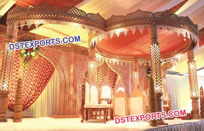 Latest Rajasthani Wedding Mandap Set