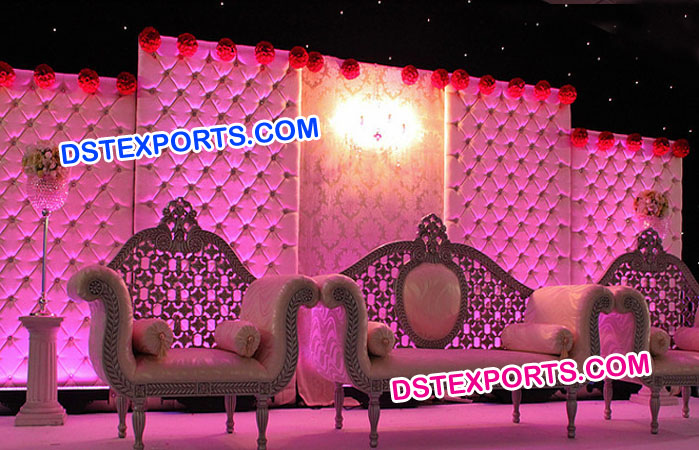 Crystal Fitted Leather Tufted Backdrop Panel