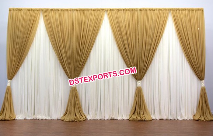 Beautiful Draped Backdrop Curtains