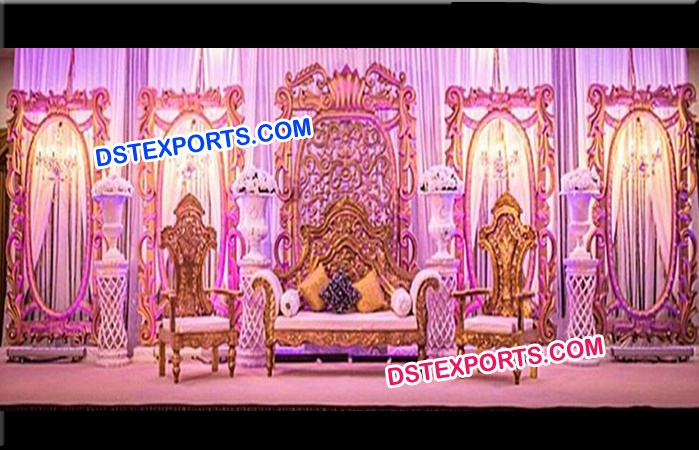 Maharaja Wedding Fiber Panel Stage Set