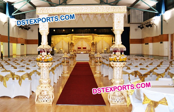 Wedding Fiber Ganesha Pillar Welcome Gate