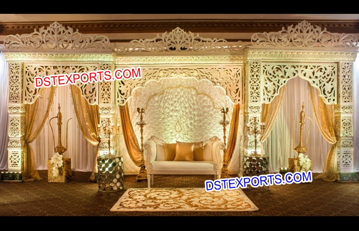 Heavy Carved Muslim Wedding Stage