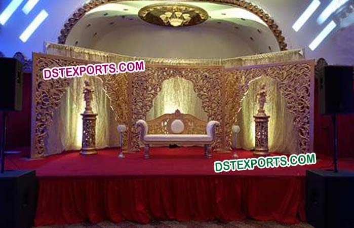 Wedding Heavy Carving Backdrop tage Panels