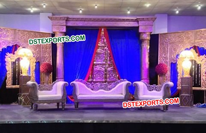 Fully Designer carved Rajwada Wedding Stage