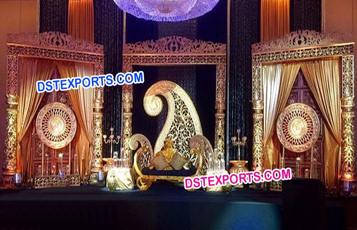 Traditional Look Fiber Carved Stage