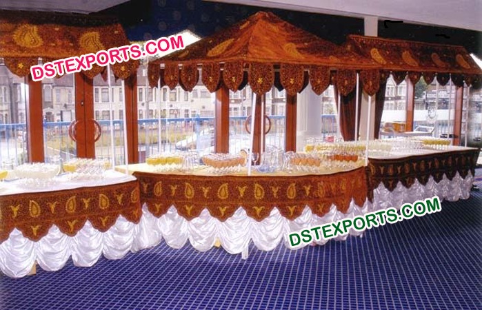 Beautiful Indian Wedding Food Counter Stall