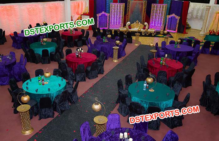 Colorful Banquet Hall Chair Covers For Wedding