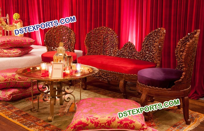 Bold Moroccan Decor Theme Wedding Sofa Set