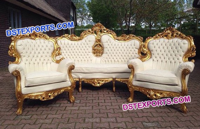 Beautiful Gold Sofa Set for Marriage