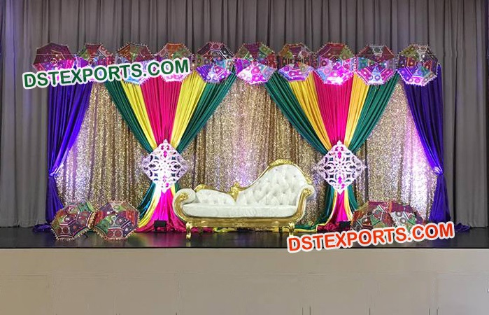 Beautiful Umbrella Backdrop Decoration for Wedding