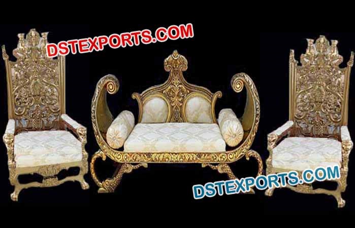 Royal Carved Sofa Set for Marriage