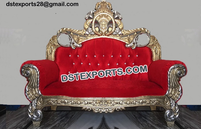 Royal Throne Chaise Sofa Set for Marriage