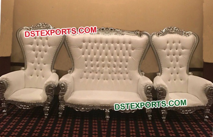 Bollywood Wedding Stylish Silver Sofa Set