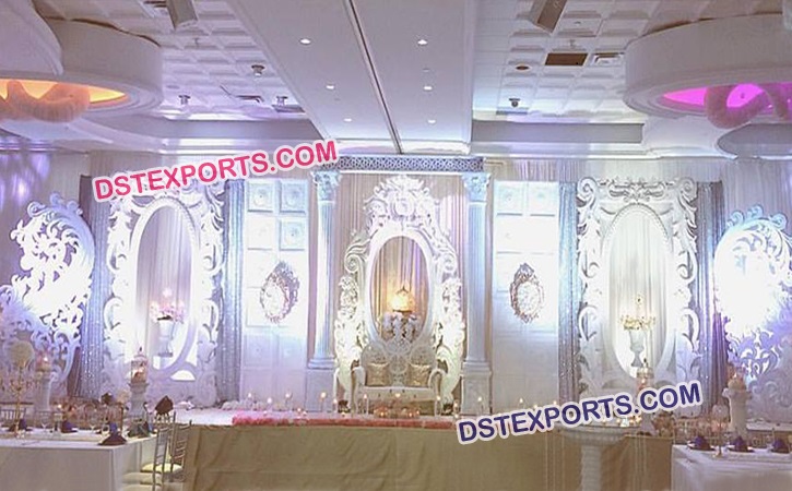 Beautiful White Wedding Stage Set