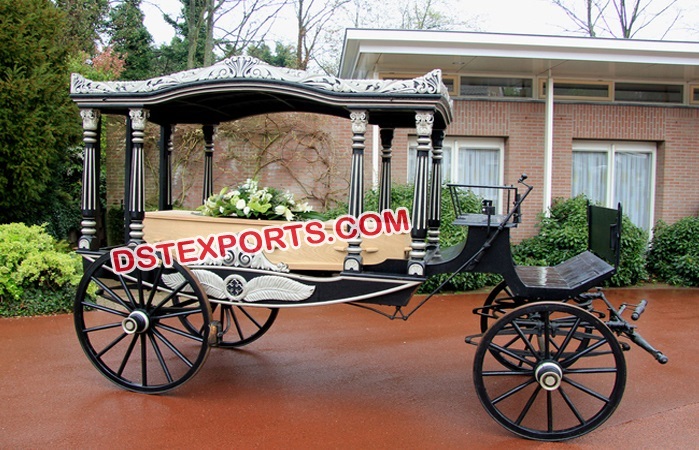 Horse Drawn Funeral Carriage Buggy English Style
