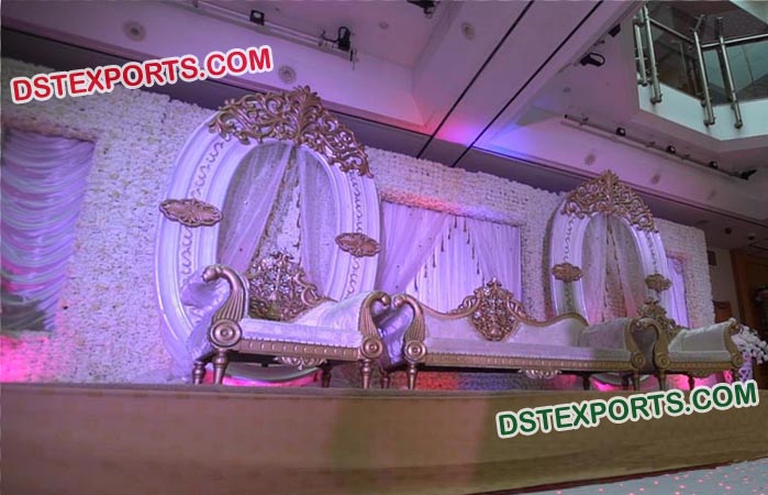 Fiber Oval Back Frame For Latest Wedding Stage