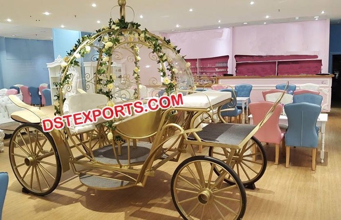 Cinderella Buggy For Wedding Stage Decoration