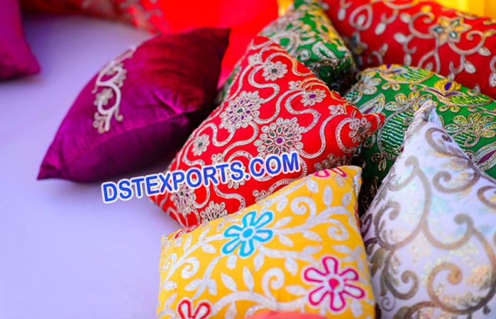 Mehndi Decoration Covers With Color Full Embroiede