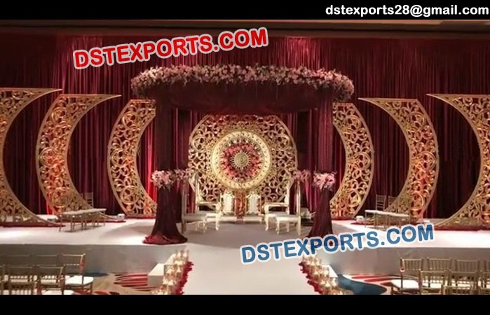 Wedding Decor With Round Frame Panel