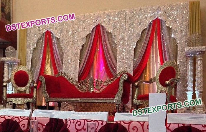 Embrodried Arch Backdrop Set For Indian Wedding
