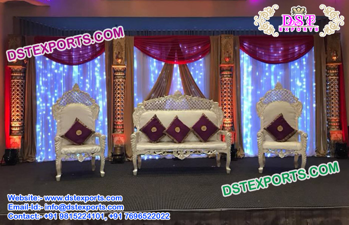 Asian Wedding Golden Sofa set