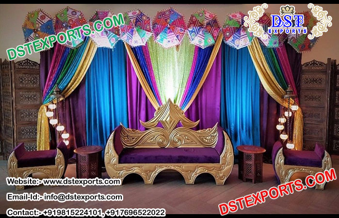 Latest Design Bride Groom Sofa Set