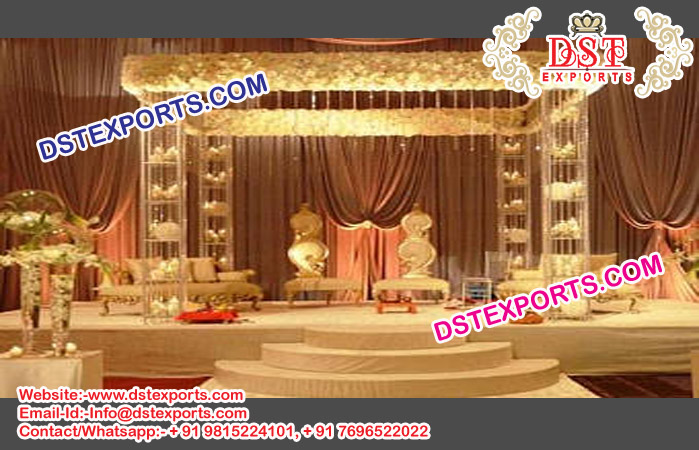 Delightful Crystal Mandap for Hindu Marriages