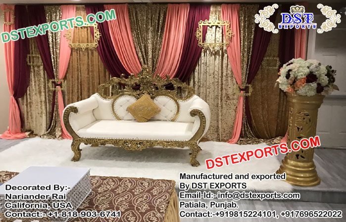 Buy Bride and Groom Love Seat for Wedding Stage