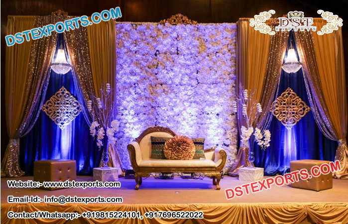 Floral Backdrop Decoration Wedding Stage 2018
