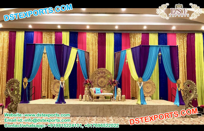 Colorful Wedding Stage Decoration UK