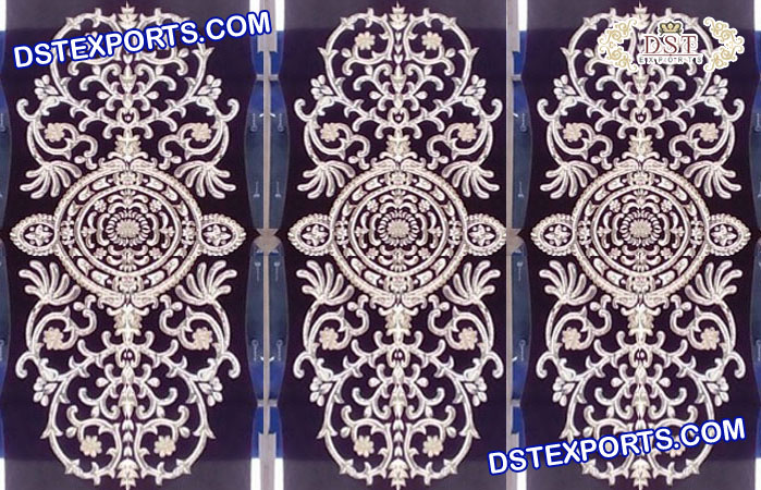 Heavy  Embroidered Backdrops for Mehndi Function