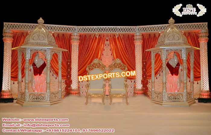 Asian Wedding Crystal Stage Decorations UK