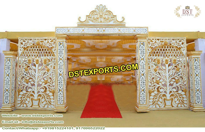 Royal Wedding Fiber Entry Gate Setup