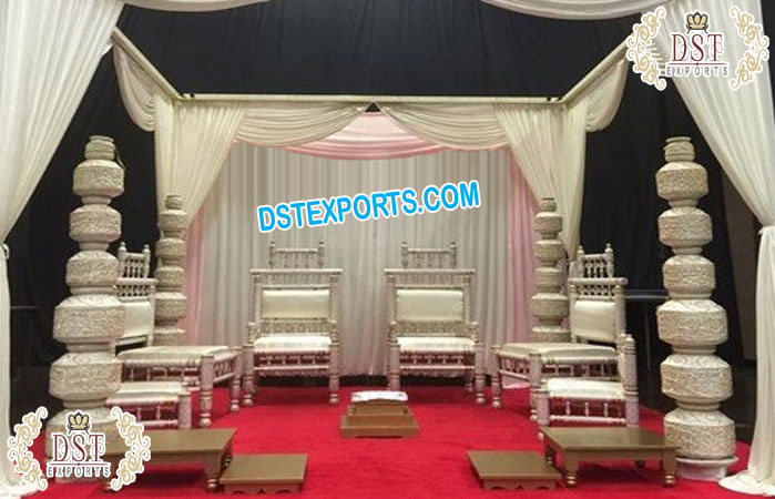 Gujarati Wedding Mandap Sankheda Furniture