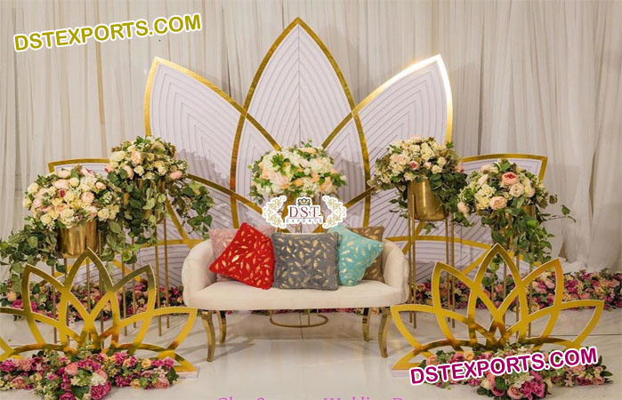 Wedding Flower Shape Metal Backdrop for Sale