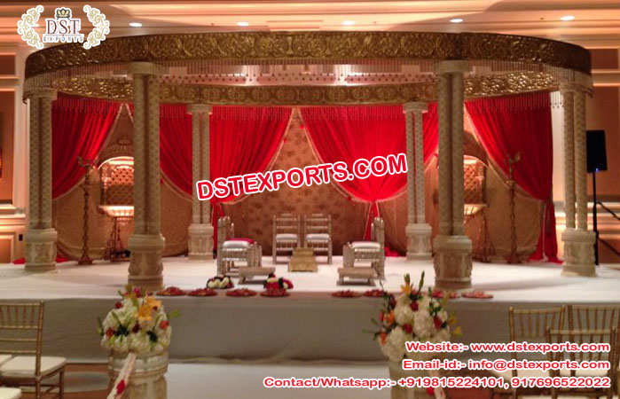 Royal Wedding FRP Pillars Vidhi Mandap