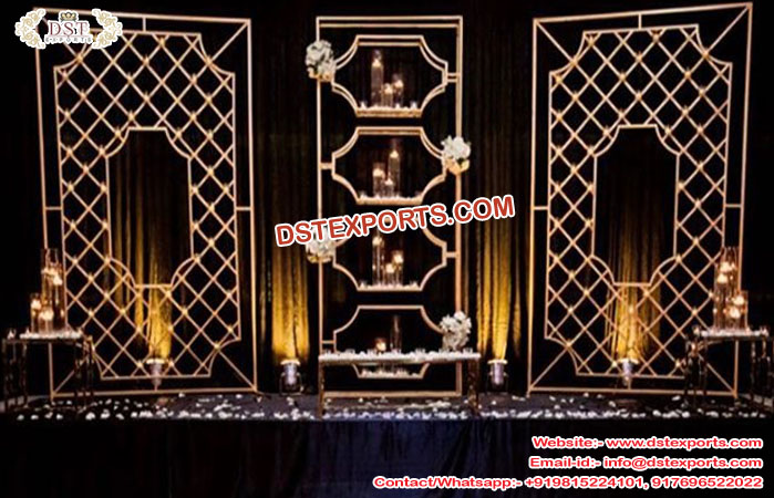Lavish Candle Backdrop for Wedding Decor