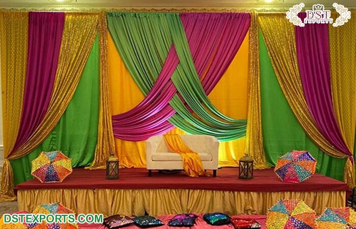 Indian Wedding Backdrop Draping for Parties