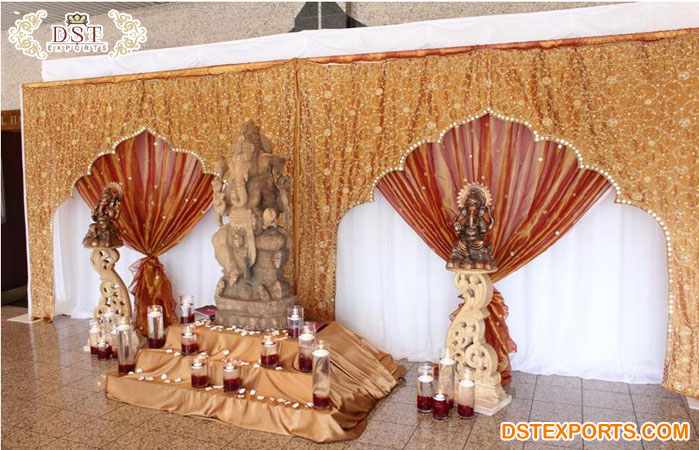 Gujarati Wedding & Event Backdrop Setup