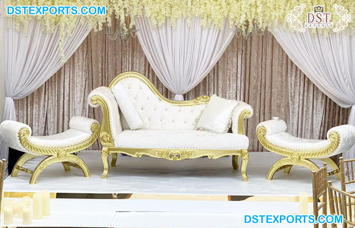 Premium Quality White WeddingSofa Set