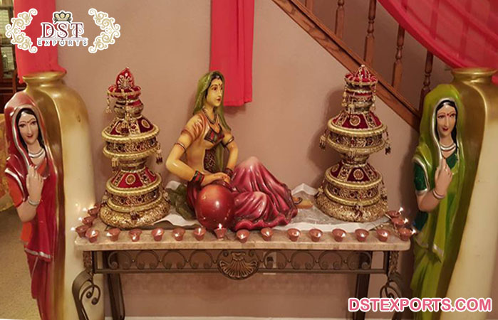 Rajasthani Wedding Decor Showpiece Statues