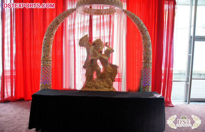 Indian Wedding Garba Decor Radha Krishna