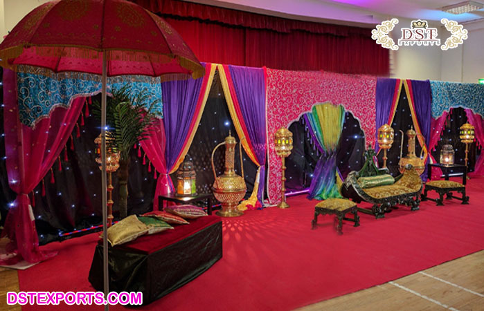 Wedding Backdrop Curtain for Mehndi Ceremony