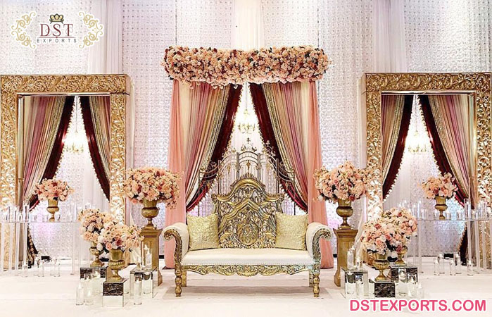Trending Golden Touch Walima Stage Decor