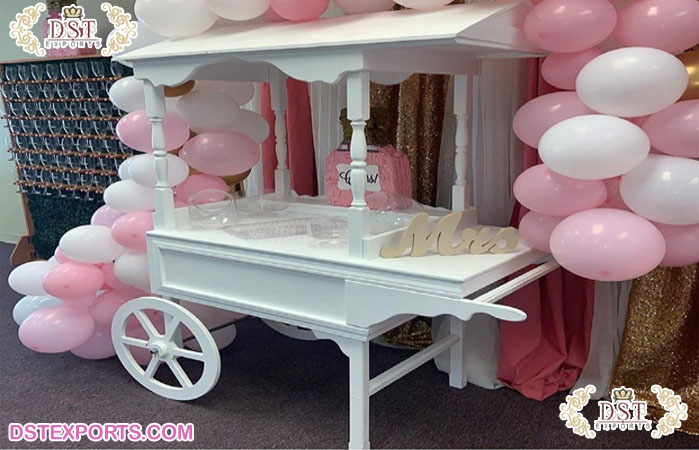 Stylish Wedding Decor Candy Carts
