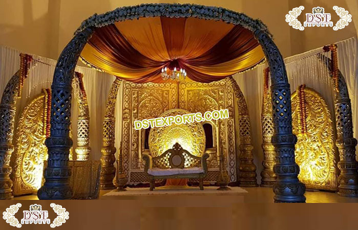 Modern Tamil Hindu Wedding Mandap Set