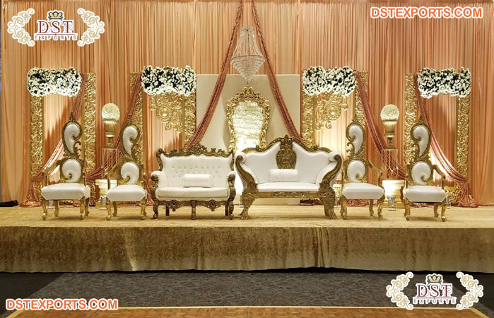 Throne Chair Sofa Set For Bride And Groom