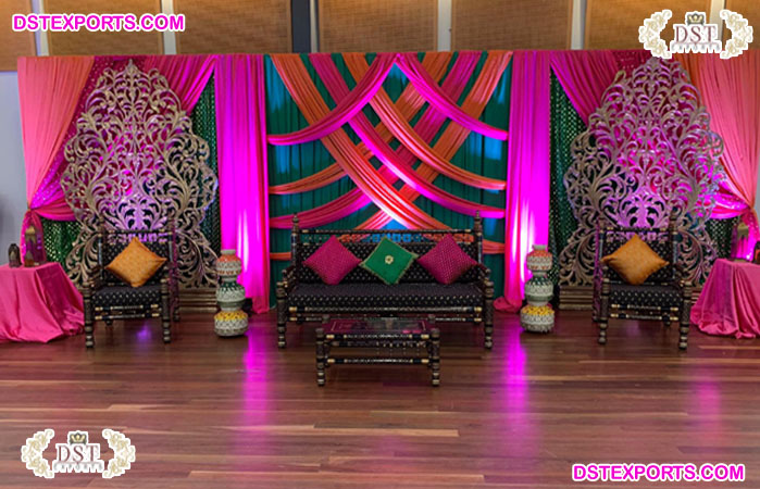 Traditional Sankheda Sofa Set for Wedding